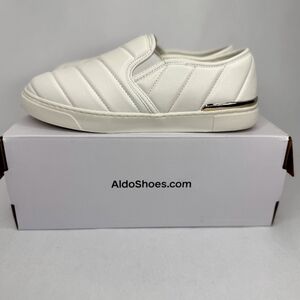 Aldo White Slip-On Sneakers